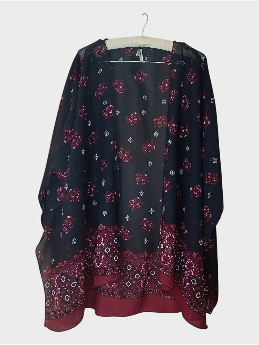 Live & Truth Lightweight Open Coverup Cardigan Boho 2X